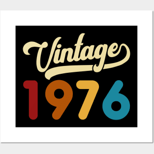 1976 Vintage Gift 44th Birthday Retro Style Posters and Art